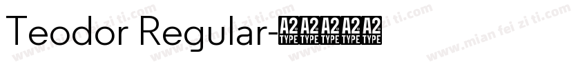 Teodor Regular字体转换
